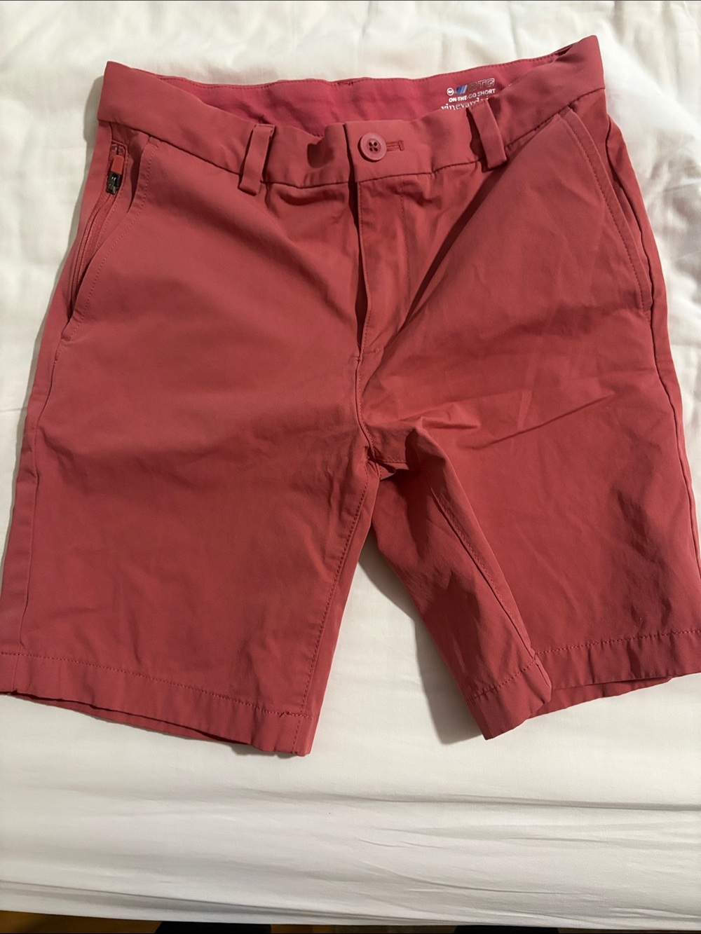 Vineyard Vines Boys' Coral-Red Performance Shorts